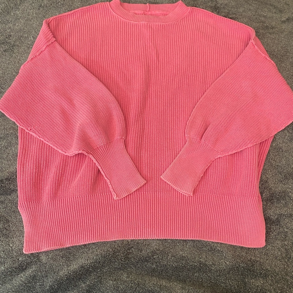 Aerie Oversized Pink Sweater size Large